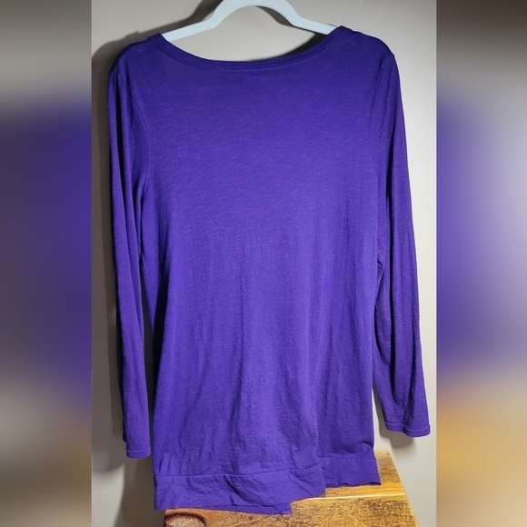 Dorothy Perkins medium uk12 purple button-down pocketed vneck cotton cardigan - Picture 5 of 7